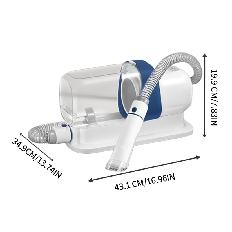 Pet Grooming Vacuum Kit – Quiet Suction with 5 Attachments, 2.3L Dust Bin for Dogs & Cats