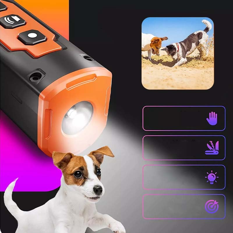 High-Frequency Ultrasonic Dog Repellent – Portable Anti-Bark Device for Training & Outdoor Safety